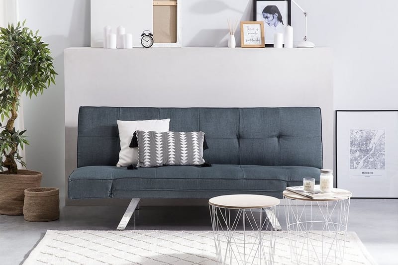 Bäddsoffa Bristol 180 cm - Blå - Möbler - Soffa - Bäddsoffa - 3 sits bäddsoffa