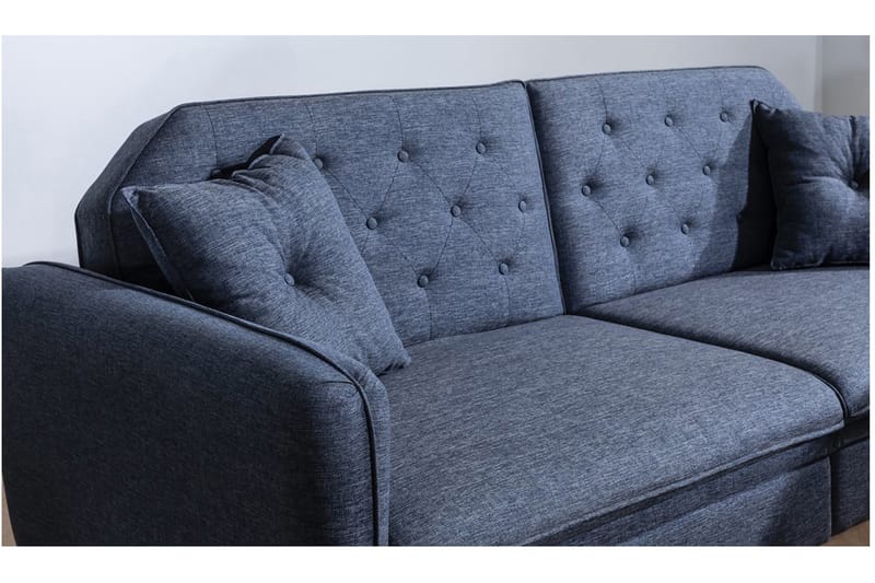 Bäddsoffa Buddi 3-sits - Mörkblå - Möbler - Soffa - Bäddsoffa - 3 sits bäddsoffa