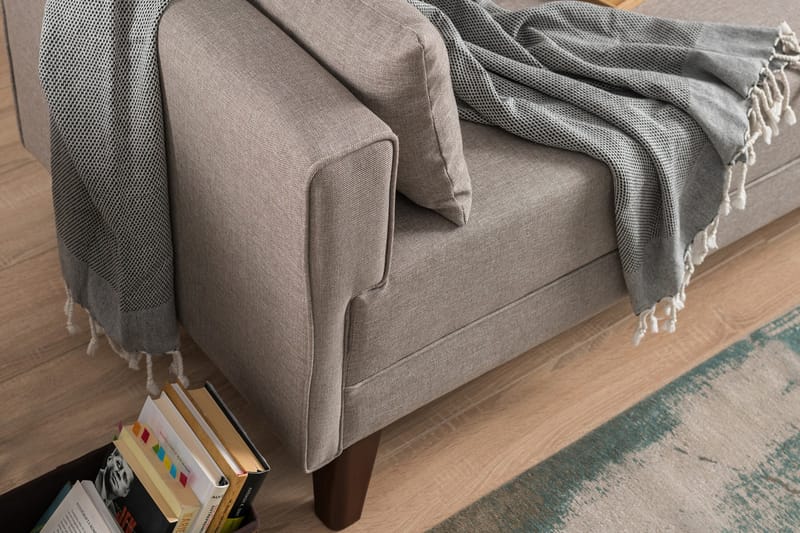 Bäddsoffa Burundi 3-sits - Beige - Möbler - Soffa - Bäddsoffa - 3 sits bäddsoffa