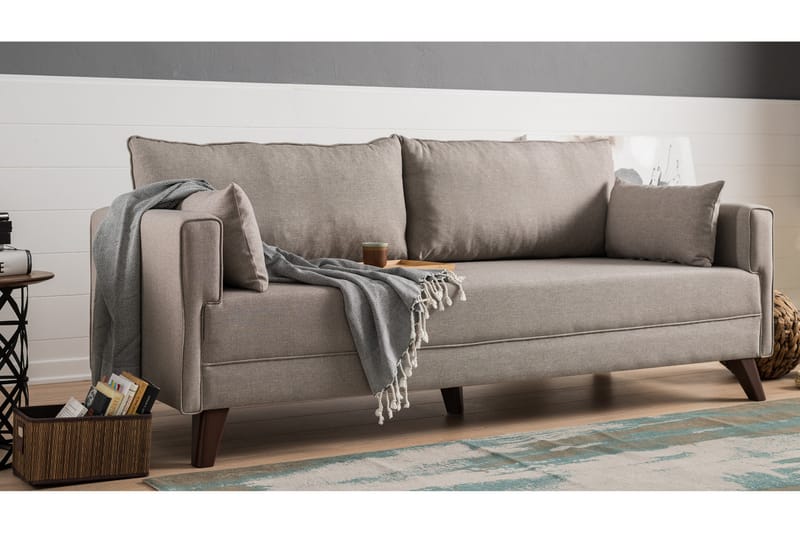 Bäddsoffa Burundi 3-sits - Beige - Möbler - Soffa - Bäddsoffa - 3 sits bäddsoffa
