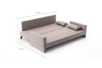 Bäddsoffa Burundi 3-sits - Beige - Möbler - Soffa - Bäddsoffa - 3 sits bäddsoffa