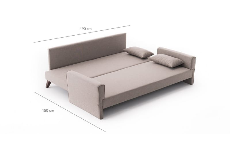 Bäddsoffa Burundi 3-sits - Beige - Möbler - Soffa - Bäddsoffa - 3 sits bäddsoffa