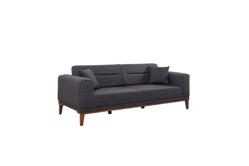Bäddsoffa Charlesbourg 3-sits 223x94 cm - Antracit - Möbler - Soffa - Bäddsoffa - 3 sits bäddsoffa