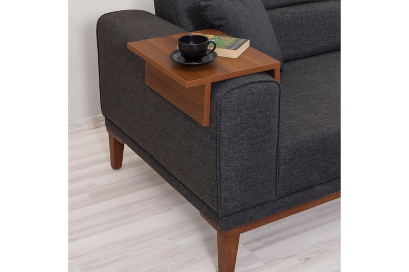 Bäddsoffa Charlesbourg 3-sits 223x94 cm - Antracit - Möbler - Soffa - Bäddsoffa - 3 sits bäddsoffa