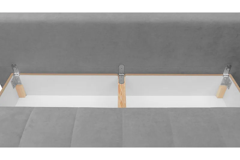 Bäddsoffa FABIO LED-belysning - Beige - Möbler - Soffa - Bäddsoffa - 3 sits bäddsoffa