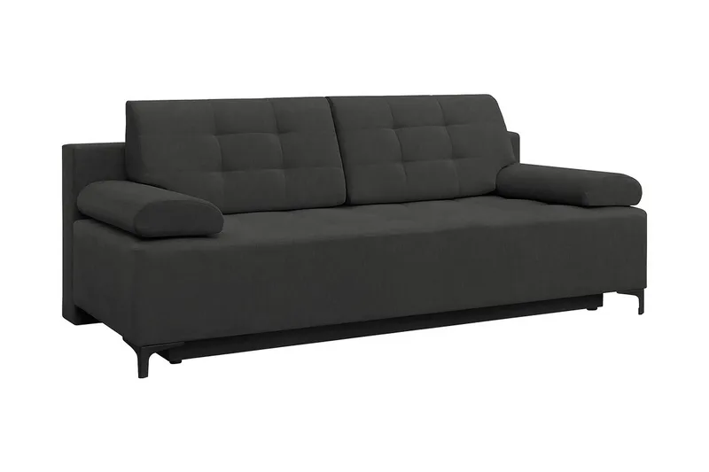 Bäddsoffa FABIO LED-belysning, Svart
