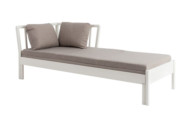 Bäddsoffa Franz Ram 190 cm Vit - Kiteen Huonekalut - Möbler - Soffa - Bäddsoffa - 3 sits bäddsoffa