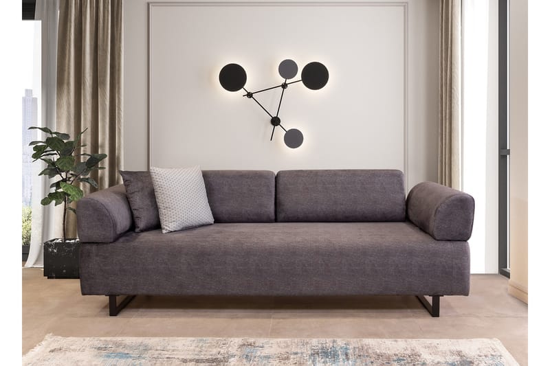 Bäddsoffa Glenavy 3-sits - Antracit - Möbler - Soffa - Bäddsoffa - 3 sits bäddsoffa