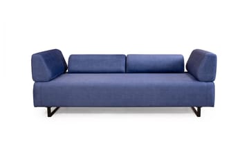 Bäddsoffa Glenavy 3-sits - Blå - Möbler - Soffa - Bäddsoffa - 3 sits bäddsoffa