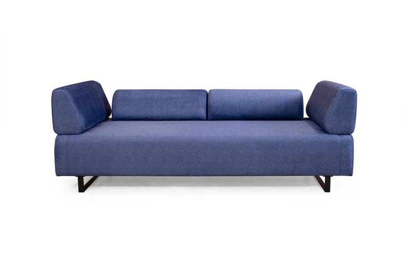 Bäddsoffa Glenavy 3-sits - Blå - Möbler - Soffa - Bäddsoffa - 3 sits bäddsoffa