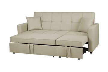 Bäddsoffa Glomma 207 cm - Beige - Möbler - Soffa - Bäddsoffa - 3 sits bäddsoffa