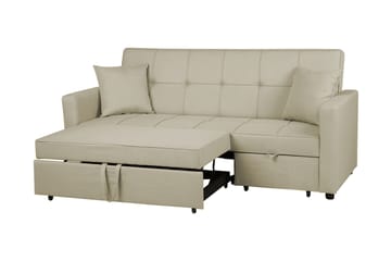 Bäddsoffa Glomma 207 cm - Beige - Möbler - Soffa - Bäddsoffa - 3 sits bäddsoffa
