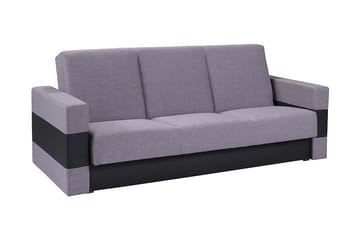 Bäddsoffa Gordia 222x88x89 cm - Grå - Möbler - Soffa - Bäddsoffa - 3 sits bäddsoffa
