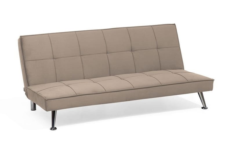 Bäddsoffa Hasle 168 cm - Beige|Grå - 3 sits bäddsoffa