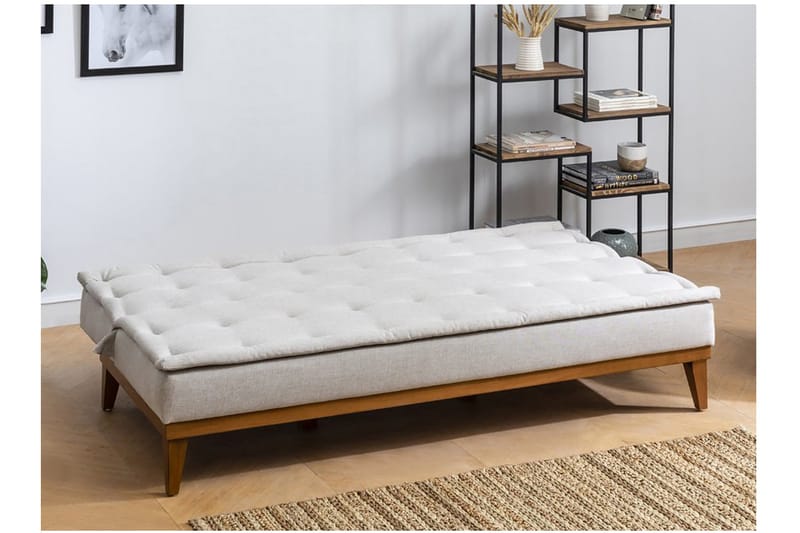 Bäddsoffa Jagoda 3-sits - Beige - Möbler - Soffa - Bäddsoffa - 3 sits bäddsoffa