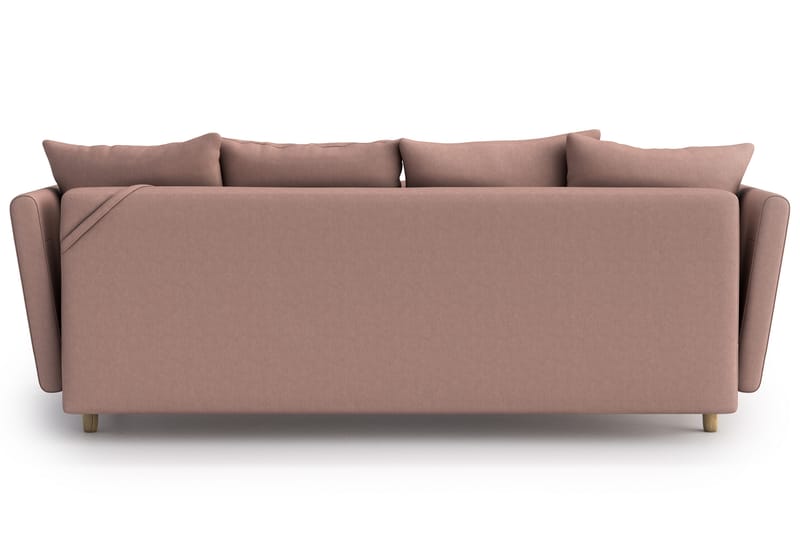 Bäddsoffa Juliett 3-sits - Rosa - 3 sits bäddsoffa