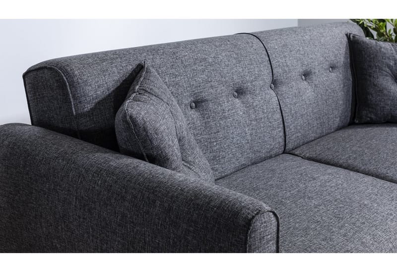 Bäddsoffa Kajla 3-sits - Mörkgrå - Möbler - Soffa - Bäddsoffa - 3 sits bäddsoffa
