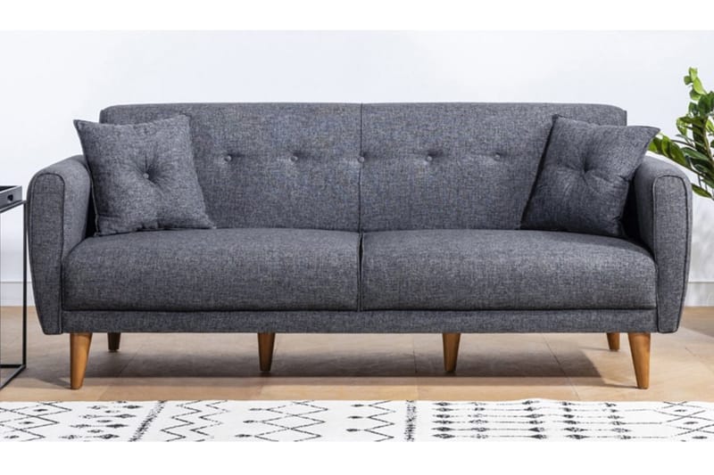 Bäddsoffa Kajla 3-sits - Mörkgrå - Möbler - Soffa - Bäddsoffa - 3 sits bäddsoffa