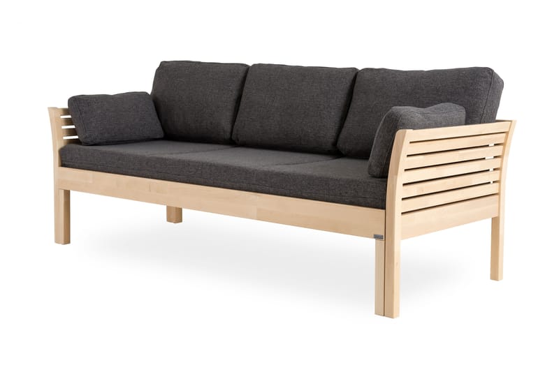 Bäddsoffa Kanerva Ram 200 cm Björk - Kiteen Huonekalut - Möbler - Soffa - Bäddsoffa - 3 sits bäddsoffa