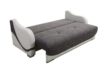 Bäddsoffa Karmen 226x93x88 cm - Grå/Vit - Möbler - Soffa - Bäddsoffa - 3 sits bäddsoffa