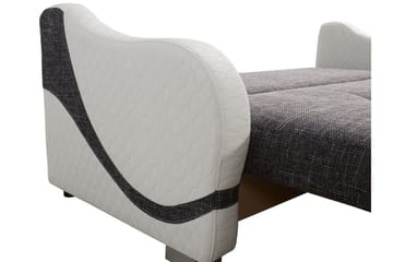 Bäddsoffa Karmen 226x93x88 cm - Grå/Vit - Möbler - Soffa - Bäddsoffa - 3 sits bäddsoffa