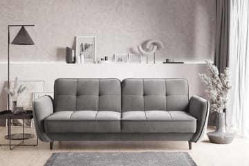 Bäddsoffa Kaval 3-sits - Grå - Möbler - Soffa - Bäddsoffa - 3 sits bäddsoffa