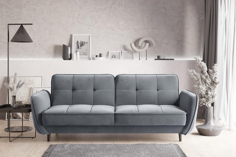 Bäddsoffa Kaval 3-sits - Grå - Möbler - Soffa - Bäddsoffa - 3 sits bäddsoffa
