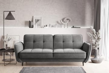 Bäddsoffa Kaval 3-sits - Grå - Möbler - Soffa - Bäddsoffa - 3 sits bäddsoffa