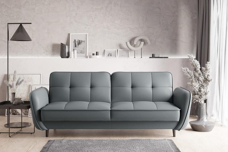 Bäddsoffa Kaval 3-sits - Ljusblå - Möbler - Soffa - Bäddsoffa - 3 sits bäddsoffa