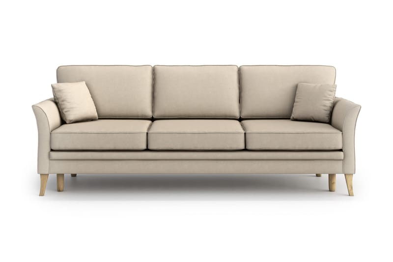 Bäddsoffa Lacomfort 3-sits - Beige - 3 sits bäddsoffa