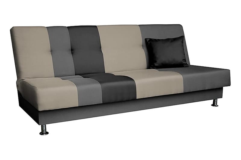 Bäddsoffa Lisa 195x85x90 cm - Beige/Grå - 3 sits bäddsoffa