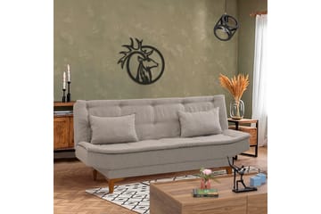 Bäddsoffa Longburn 3-sits 106x186 - Cream - Möbler - Soffa - Bäddsoffa - 3 sits bäddsoffa