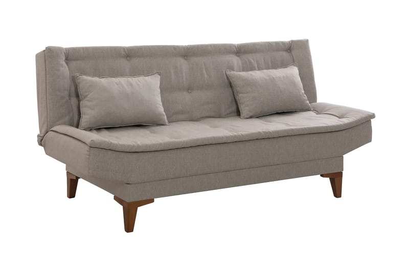 Bäddsoffa Longburn 3-sits 106x186 - Cream - Möbler - Soffa - Bäddsoffa - 3 sits bäddsoffa