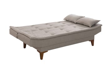 Bäddsoffa Longburn 3-sits 106x186 - Cream - Möbler - Soffa - Bäddsoffa - 3 sits bäddsoffa