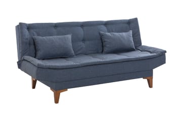 Bäddsoffa Longburn 3-sits 106x187 - Mörkblå - Möbler - Soffa - Bäddsoffa - 3 sits bäddsoffa