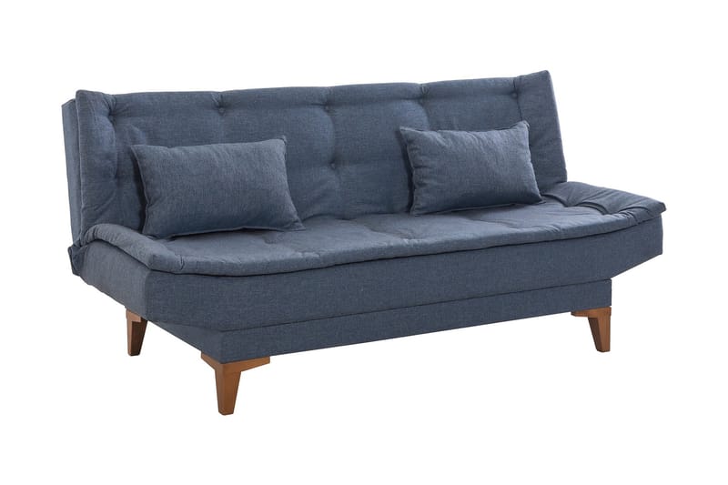 Bäddsoffa Longburn 3-sits 106x187 - Mörkblå - Möbler - Soffa - Bäddsoffa - 3 sits bäddsoffa