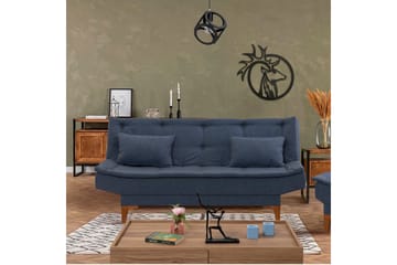 Bäddsoffa Longburn 3-sits 106x187 - Mörkblå - Möbler - Soffa - Bäddsoffa - 3 sits bäddsoffa
