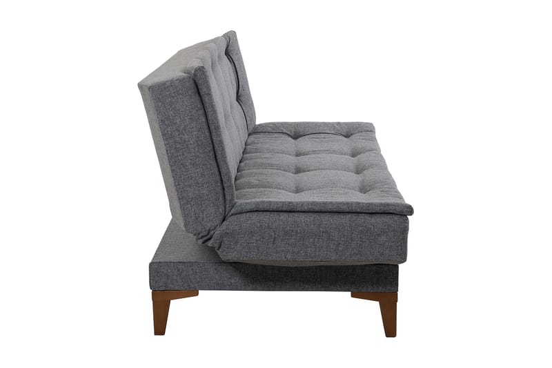 Bäddsoffa Longburn 3-sits 106x188 - Mörkgrå - 3 sits bäddsoffa