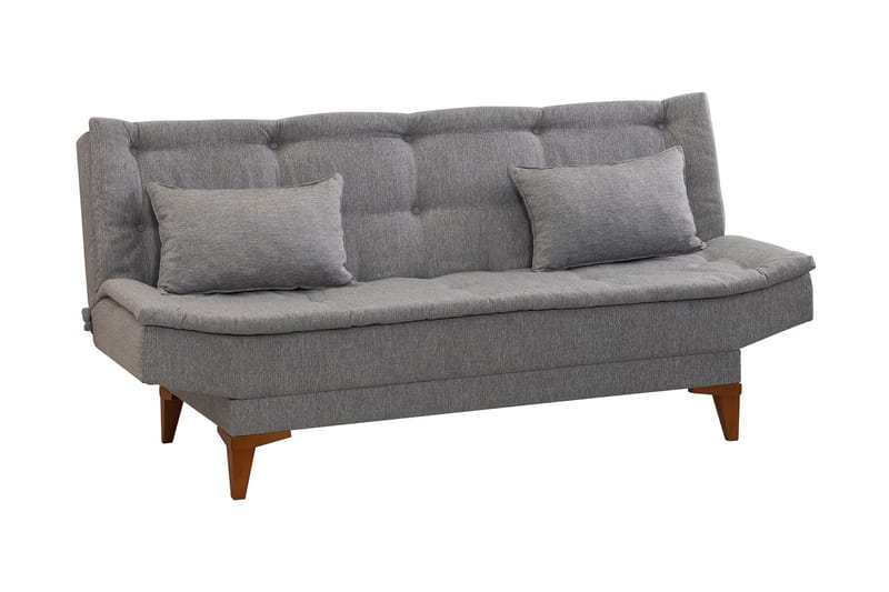 Bäddsoffa Longburn 3-sits 106x189 - Grå - Möbler - Soffa - Bäddsoffa - 3 sits bäddsoffa