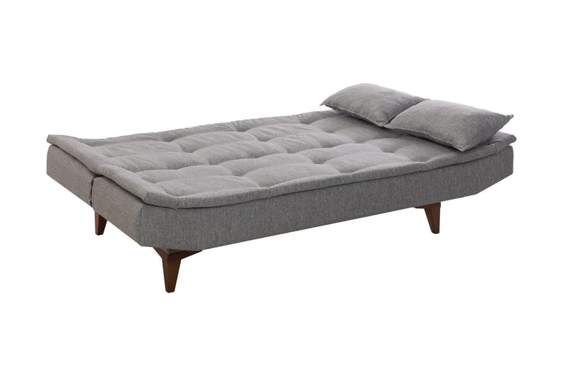 Bäddsoffa Longburn 3-sits 106x189 - Grå - Möbler - Soffa - Bäddsoffa - 3 sits bäddsoffa