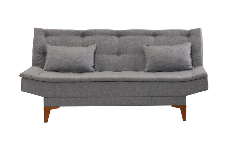 Bäddsoffa Longburn 3-sits 106x189 - Grå - Möbler - Soffa - Bäddsoffa - 3 sits bäddsoffa