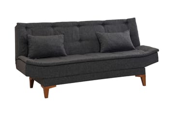 Bäddsoffa Longburn 3-sits 106x192 - Antracit - Möbler - Soffa - Bäddsoffa - 3 sits bäddsoffa