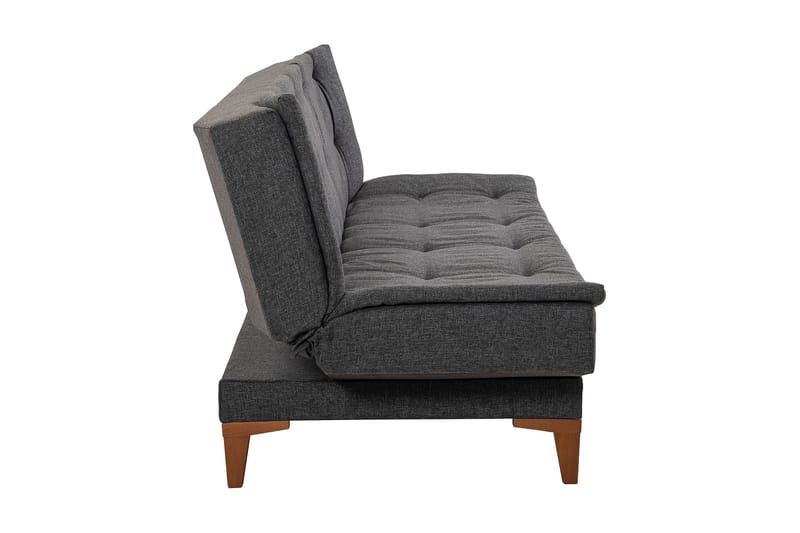 Bäddsoffa Longburn 3-sits 106x192 - Antracit - 3 sits bäddsoffa