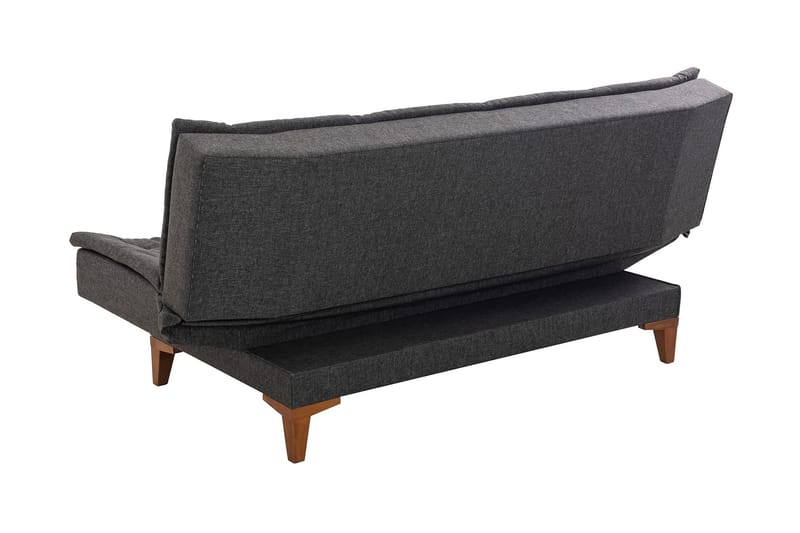 Bäddsoffa Longburn 3-sits 106x192 - Antracit - Möbler - Soffa - Bäddsoffa - 3 sits bäddsoffa