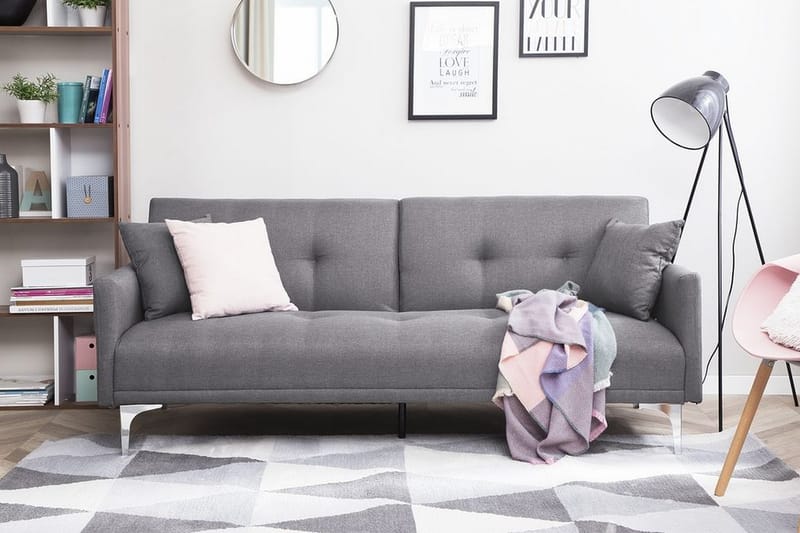 Bäddsoffa Lucan 178 cm - Svart - Möbler - Soffa - Bäddsoffa - 3 sits bäddsoffa
