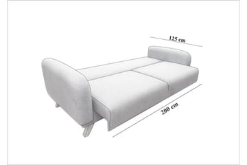 Bäddsoffa Malkiat - Mörkblå - Möbler - Soffa - Bäddsoffa - 3 sits bäddsoffa