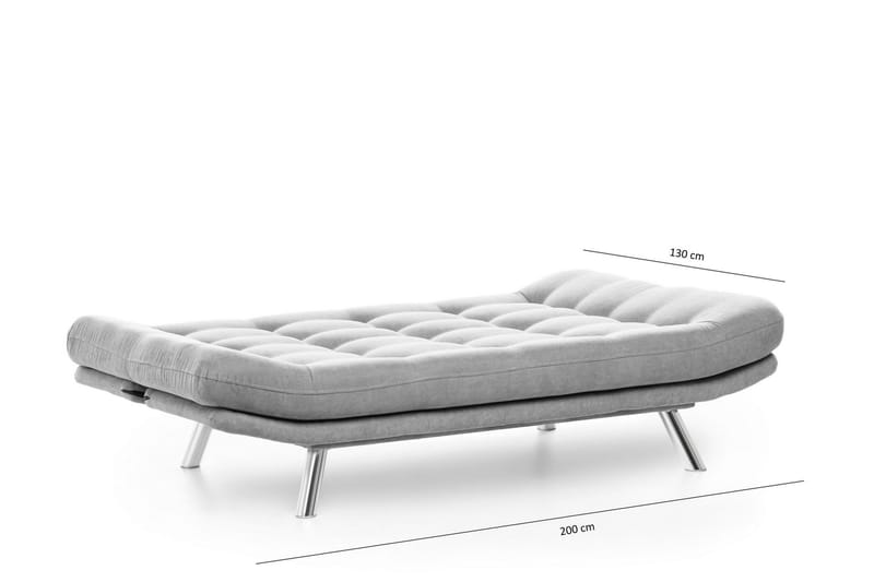 Bäddsoffa Mallie 3-sits - Grå - Möbler - Soffa - Bäddsoffa - 3 sits bäddsoffa
