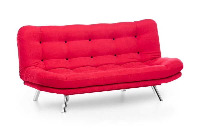 Bäddsoffa Mallie 3-sits - Röd - Möbler - Soffa - Bäddsoffa - 3 sits bäddsoffa
