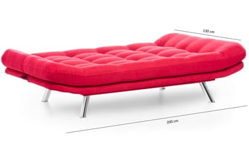 Bäddsoffa Mallie 3-sits - Röd - Möbler - Soffa - Bäddsoffa - 3 sits bäddsoffa
