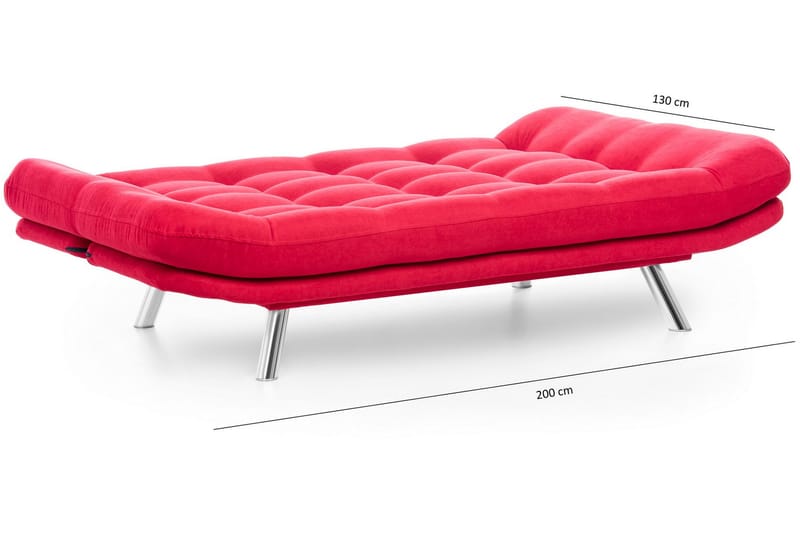 Bäddsoffa Mallie 3-sits - Röd - Möbler - Soffa - Bäddsoffa - 3 sits bäddsoffa